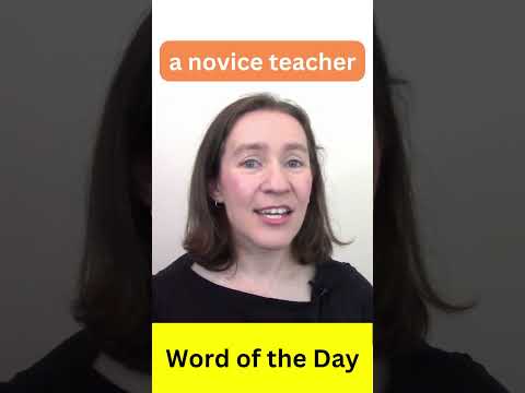 English Word of the Day: Novice
