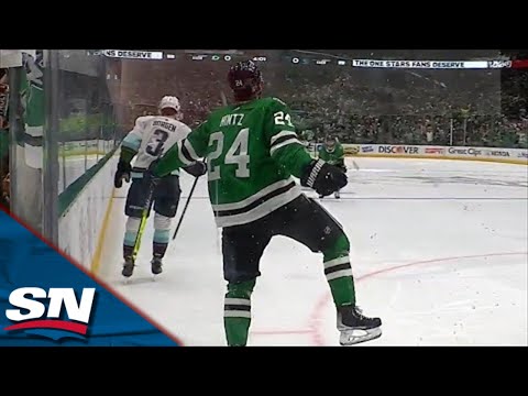 Stars' Roope Hintz Steals Puck Off Kraken's Jamie Oleksiak Before Sniping Top Corner