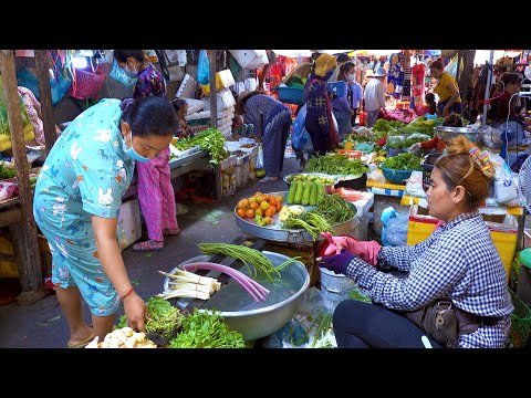 Everyday Fresh Foods For Sales At Boeng Tompn Market - Cambodian Wet Market In The City
