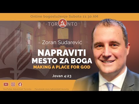 2023-01-21 "Napraviti mesto za Boga" - Zoran Sudarević - Church Live Stream