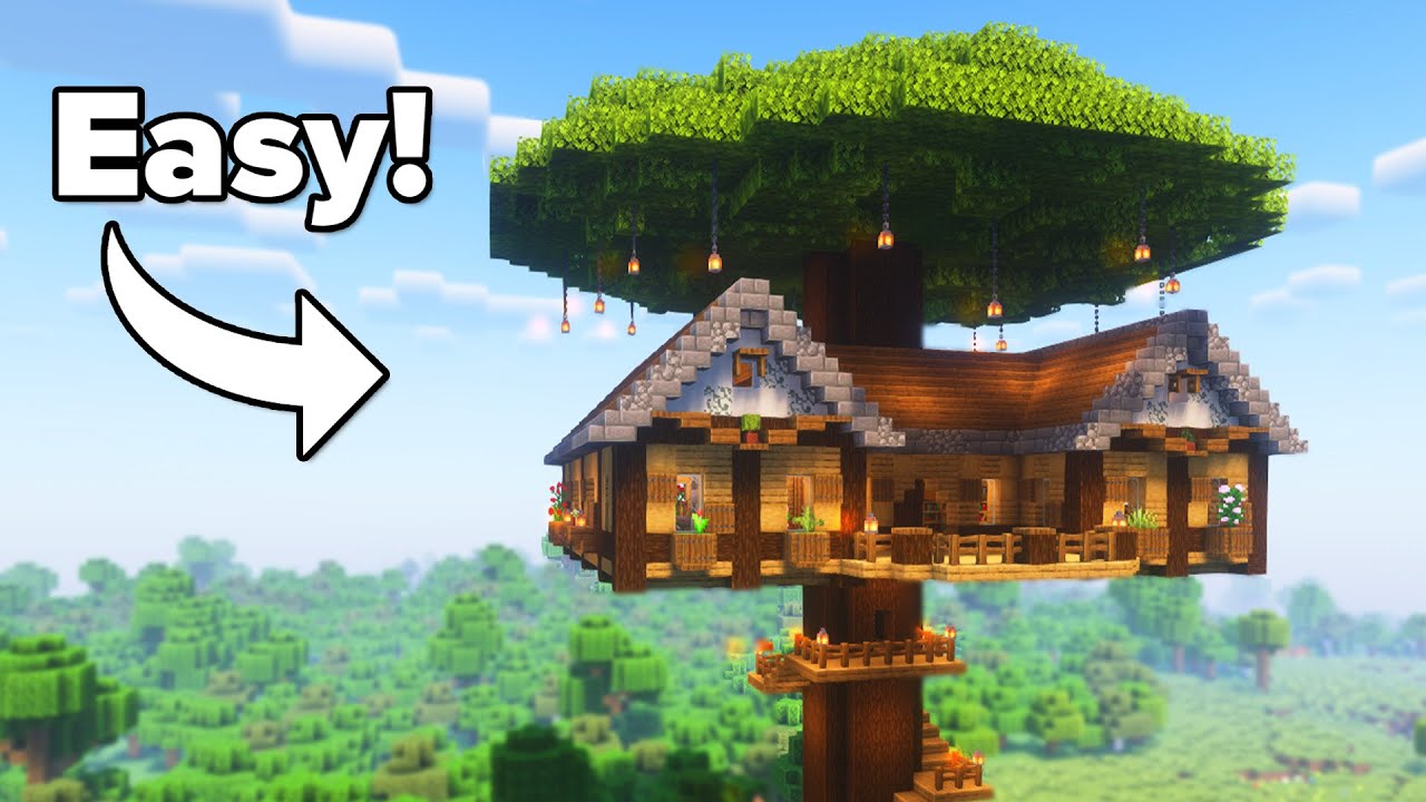 Minecraft: How to Build a Treehouse | Tutorial🏠