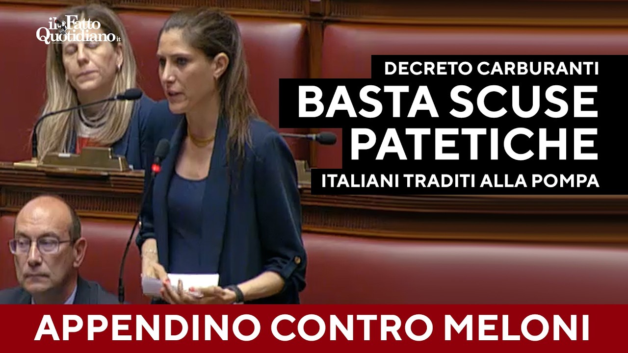Appendino senza freni: "Meloni, hai tradito gli italiani alla pompa di benzina"