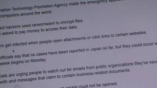 RANSOMWARE HEADS UP: AGENCY URGES CAUTION OVER CYBER-ATTACKS