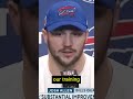 Josh Allen says Sean McDermott was the "He was the perfect man in that situation" #shorts