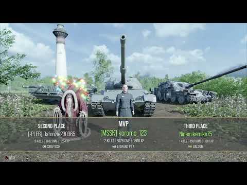 WOT Console: STRV 103B at Fisherman’s Bay - Ambush kills that mattered and crushing a light tank!