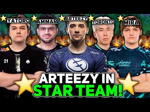 STAR HIGH MMR TEAM! YATORO picked ARTEEZY with ATF, MIRA,  TORONTOTOKYO in TEAM! WHAT HAPPENED NEXT?