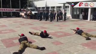 Показательное выступление юнармейского отряда ПАРТИЗАН