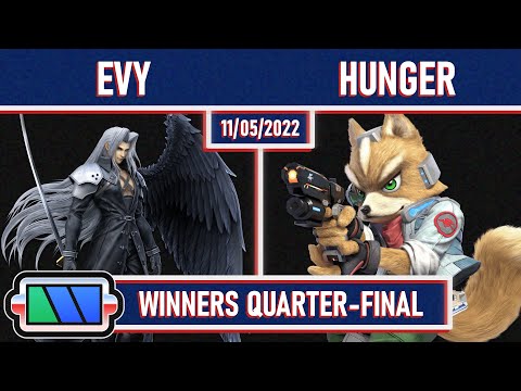 Charging Station | Evy (Sephiroth) vs Hunger (Fox) | Winners Quarters | SSBU Ultimate Tournament
