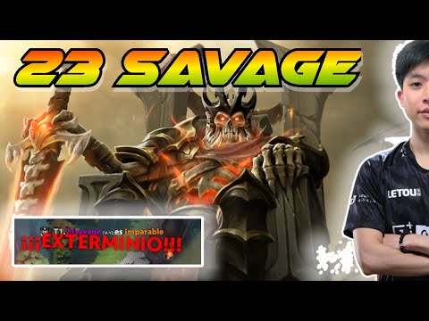 23 savage dota 2 Wraith king Rampage Inmortal TOP MMR Dota 2