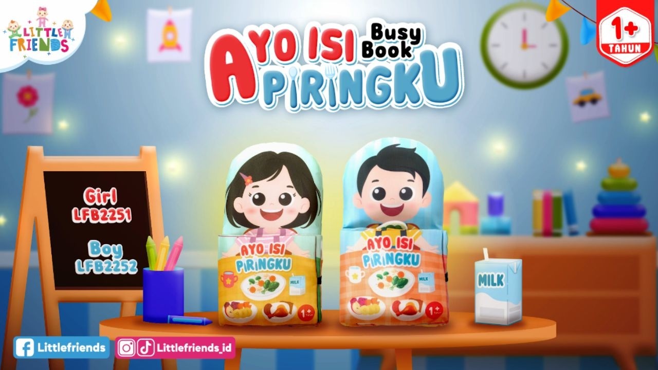 Bussy Book Ayo Isi Piringku Little Friends