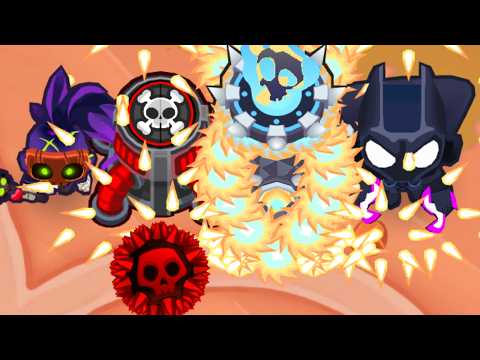 How Far Can ONLY 4 Towers Survive In CHIMPS Mode? (Bloons TD 6)