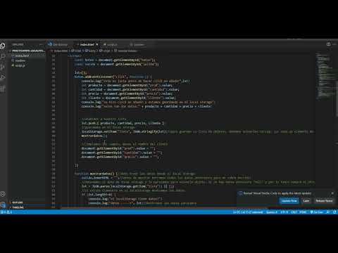 carrito de compras con localStorage p2