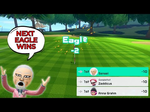 Dieses Ranglistenspiel endete mit SUDDEN DEATH (Switch Sports Golf)