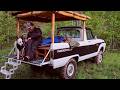 Camping In A Classic Truck With Maggie Ursa Firebox Stove Spinach Calzone 1 POT French Toast