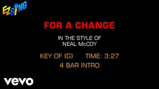 Neal McCoy - For A Change (Karaoke EZ Sing)
