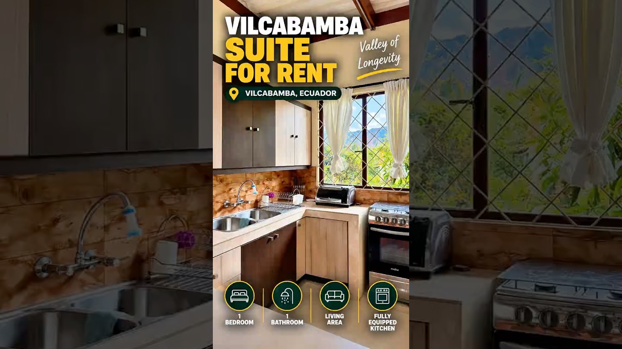 Video cover for a furnished ground-floor suite for rent in Vilcabamba
