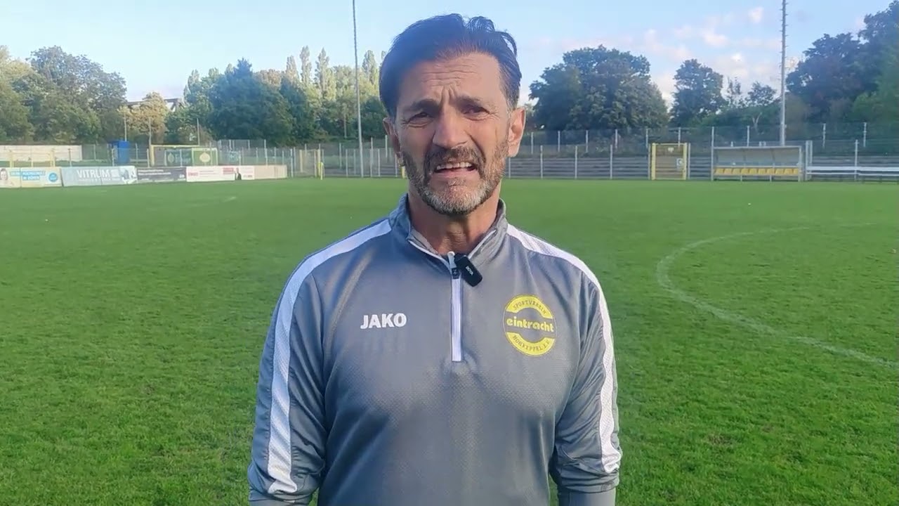 Trainer Giuseppe Brunetto – SV Eintracht Hohkeppel – zu Gast 1.FC Düren. Heute hier in Düren schwere Aufgabe 