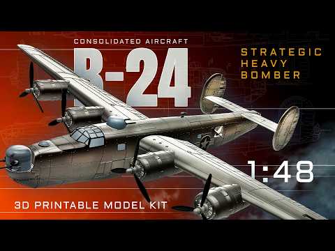B-24 Liberator // 3D Printable Snapkit