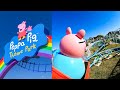 Every Ride At Peppa Pig Theme Park Daddy Pig S Roller Coaster POV Orlando Florida