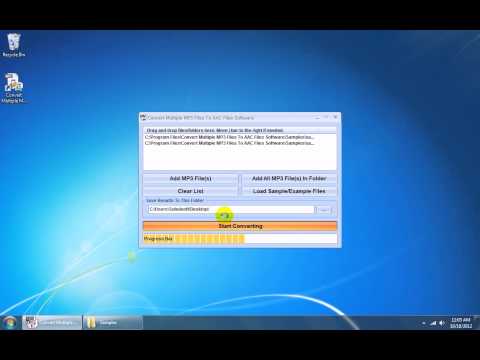 Convert Multiple MP3 Files To AAC Files Software
