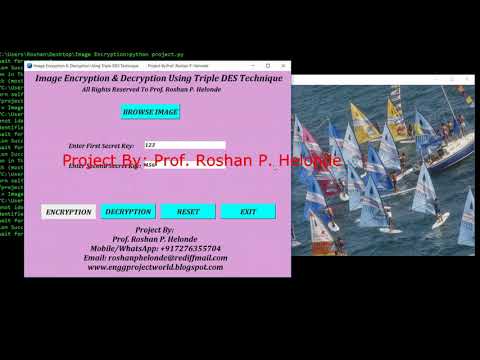 Image Encryption Using Triple Des Python Code Link In Description