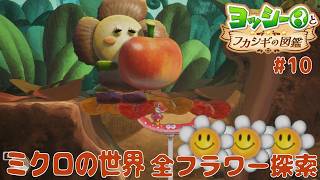 【ヨッシーとフカシギの図鑑 クリア後かわいい🍎】全スペシャルフラワー🌼コンプ 「9章 ミクロの世界」【初見 探索 ノーカット】