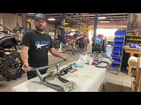 Polaris RZR XP Front bumper with Winch Mount.