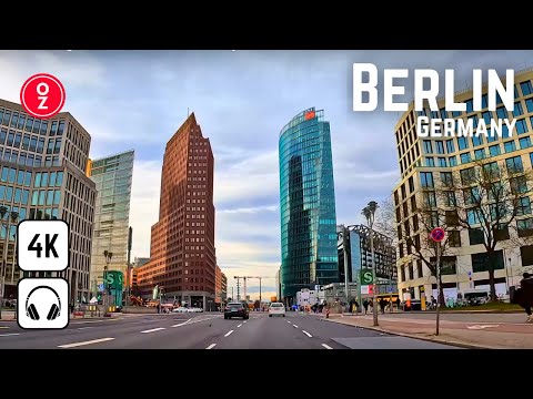 Berlin, Germany - Enjoy the 4K 60fps Driving Tour in the Capital 🇩🇪