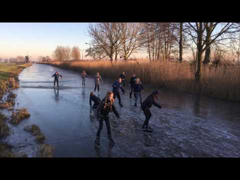 IJspret in Noordeloos (19 januari 2017)