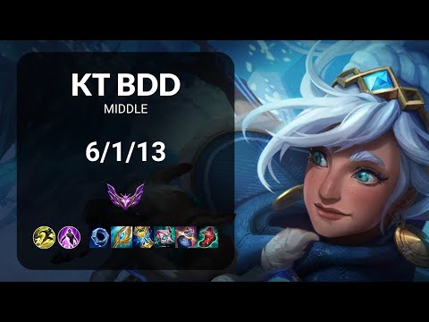 KT Bdd Taliyah vs Galio MIDDLE - KR MASTER Patch 15.5