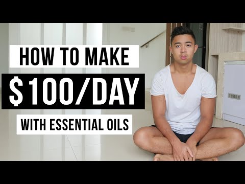 Part of a video titled How To Make Money Selling Essential Oils in 2022 (For Beginners)