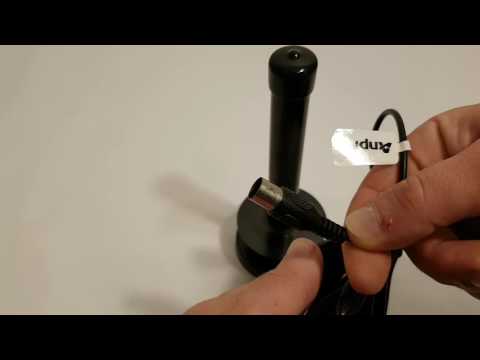 Anpro 30dBi DVB-T / DVB-T2 Stabantenne mit Magnetfuß - Just Unboxing