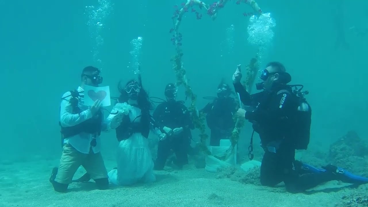 Alonissos: eine spektakuläre Hochzeit auf dem Meeresgrund (Video)