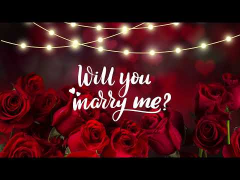 "WILL YOU MARRY ME" Banner Backdrop Marriage Proposal