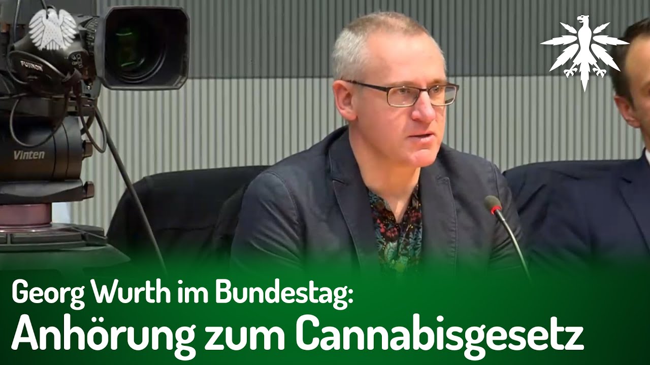 Anhörung zum Cannabisgesetz - Georg Wurth im Bundestag
