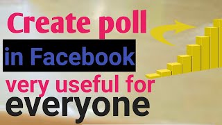 How to Create Poll/Vote on facebook? Do you know this??
