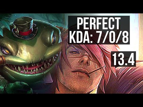 TAHM vs SETT (TOP) | 7/0/8, 1500+ games, 1.5M mastery, Godlike | KR Master | 13.4