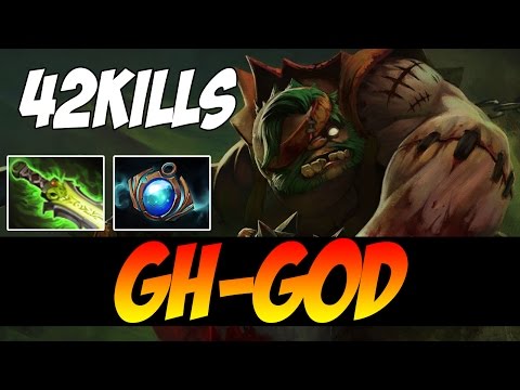 GH-GOD Plays Pudge WITH 42 KILLS - 8700 MMR - Vol 2 - Dota 2