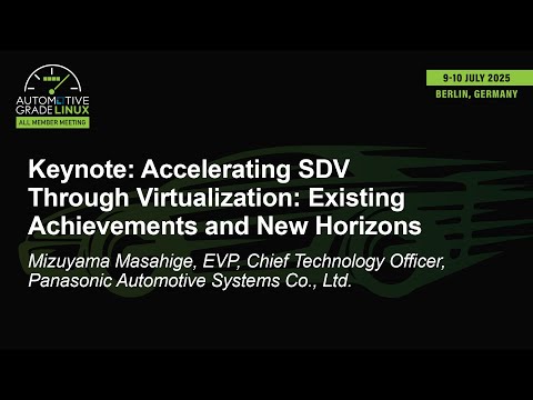 Keynote: Accelerating SDV Through Virtualization: Existing Achievements and New... Mizuyama Masahige