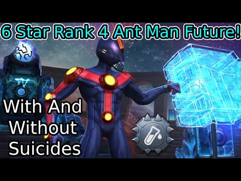 6 Star Rank 4 Ant Man (Future) Damage Output And Utility Showcase With His Synergies! | MCOC
