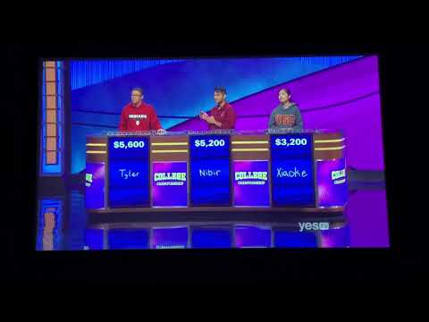 Double Jeopardy, College Championship 2020 Day 9 - 2nd Daily Double found TOO EARLY 😜 (4/16/20)