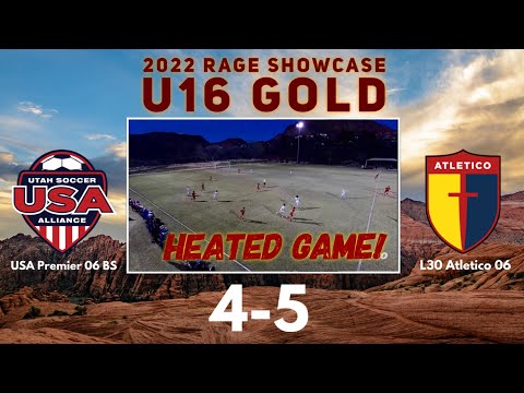 U16 HIGHLIGHTS- USA Premier 06 BS vs L30 Atletico 06- Rage Showcase St George 2022