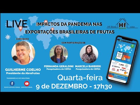 Impactos da pandemia nas exportações brasileiras de frutas