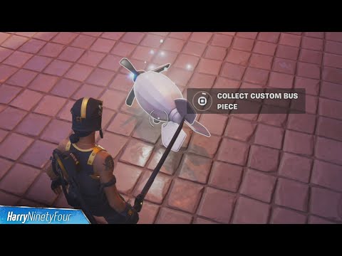 Destroy Dumpsters to Find and Collect Custom Battle Bus Pieces Locations - Fortnite