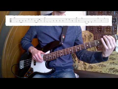 How to play bass line /Mezzoforte - E.G.Blues/ + tabs. Basic parts.