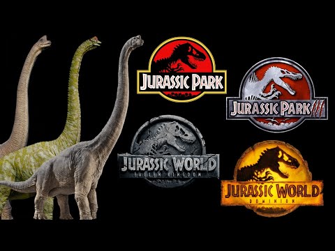 Jurassic Saga [1993 - 2022] - Brachiosaurus Screen Time
