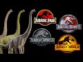 Jurassic Saga [1993 - 2022] - Brachiosaurus Screen Time