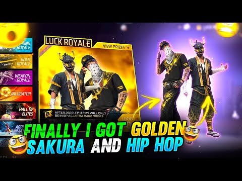 FINALLY 😍 I GOT GOLDEN SAKURA AND HIP-HOP ❤Garena Free Fire