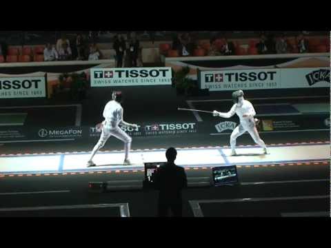 Epée Catania World Championship individual podium: Verwijlen Bas Vs Park Kyoung Doo