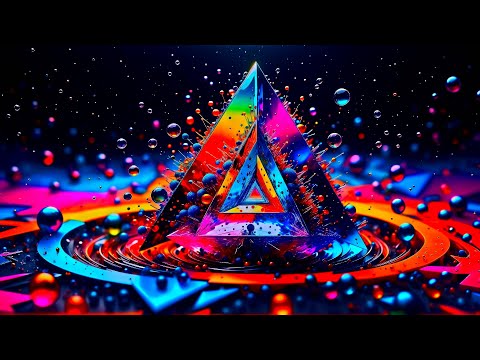 Vibrant Prism Pyramid - Free 4K Background | Dynamic Ultra HD Visual Effects for Your Projects